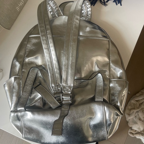 French Connection Silver Backpack - Picture 2 of 4